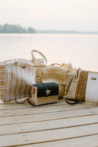 Beach Bummin' Straw Backpack