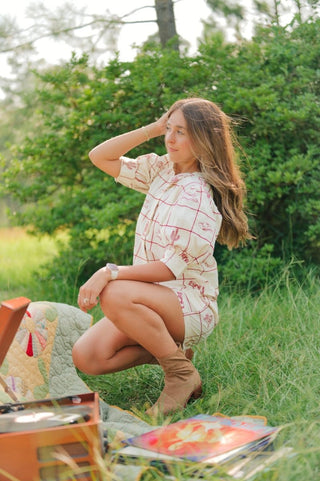 Beige Howdy Cowgirl Two Piece Set | Select Trends Boutique