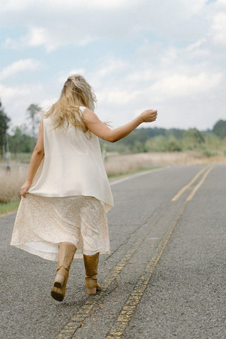 Beige Knit Sleeveless Cardigan | Select Trends Boutique