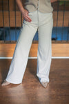 Beige Wide Leg Stretch Pants - Select Trends Boutique