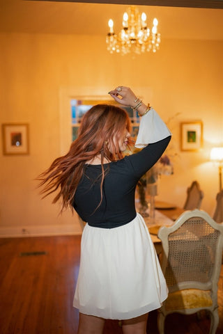 Black Bell Sleeve Mini Dress - Select Trends Boutique