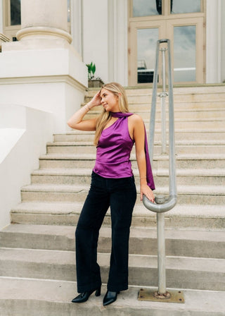 Black Corduroy Wide Leg Pants - Select Trends Boutique