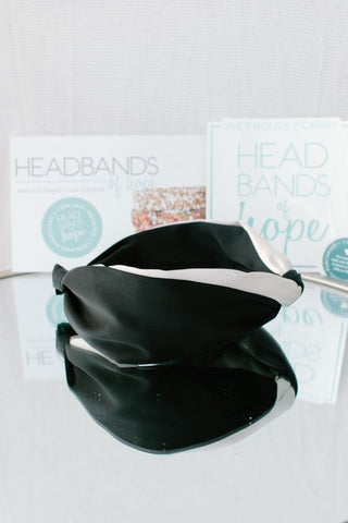Black & Cream Knot Headband | Select Trends Boutique