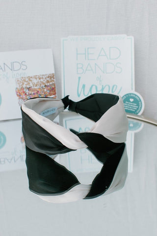 Black & Cream Knot Headband | Select Trends Boutique