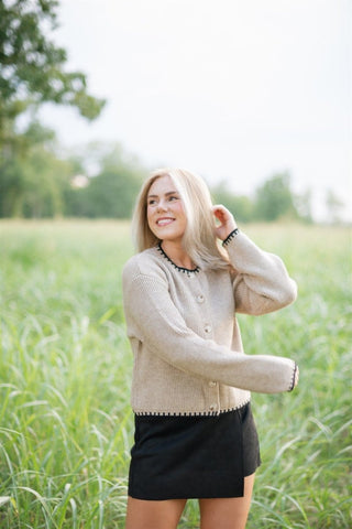 Black Faux Wrap Suede Skort | Select Trends Boutique