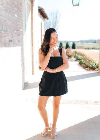 Black Fit & Flare Mini Dress | Select Trends Boutique
