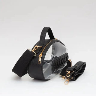 Black Football Shaped Clear Purse - Select Trends Boutique