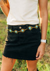 Black Frayed Hem Mini Skirt - Select Trends Boutique