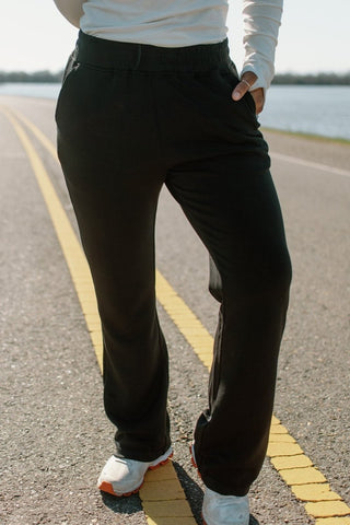 Black High Waist Sweatpants | Select Trends Boutique