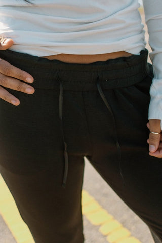 Black High Waist Sweatpants | Select Trends Boutique