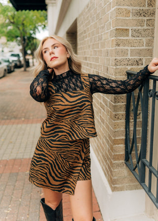 Black Lace Long Sleeve Top - Select Trends Boutique