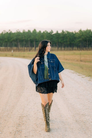 Black Lace Ruffle Mini Skort | Select Trends Boutique