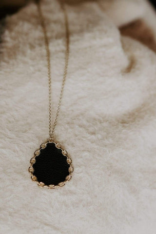 Black Leather Necklace | Select Trends Boutique