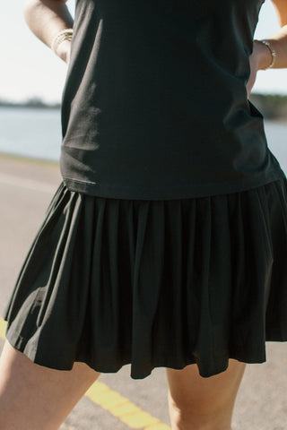 Black Pleated Tennis Skort | Select Trends Boutique