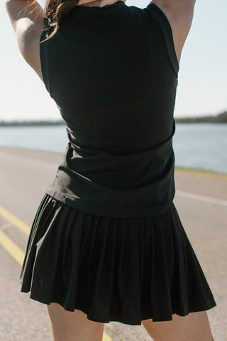 Black Pleated Tennis Skort | Select Trends Boutique