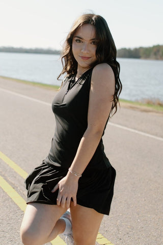 Black Pleated Tennis Skort | Select Trends Boutique