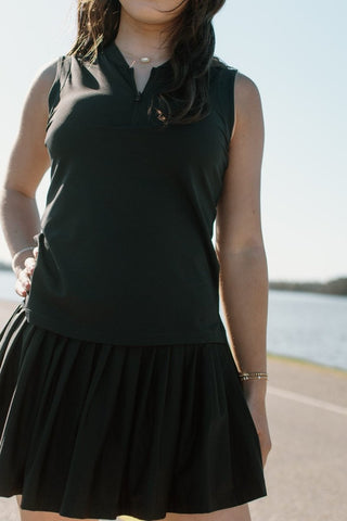Black Pleated Tennis Skort | Select Trends Boutique