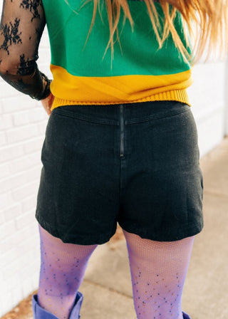 Black Pocket Front Denim Skort - Select Trends Boutique