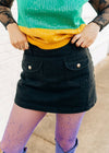 Black Pocket Front Denim Skort - Select Trends Boutique
