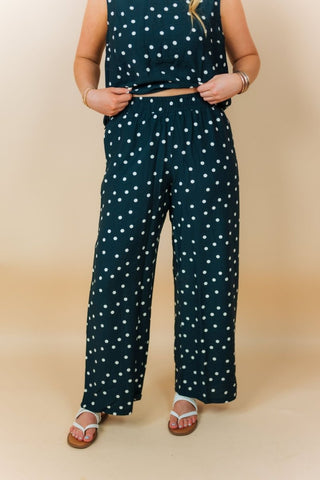 Black Polka Dot Flowy Pant Set | Select Trends Boutique