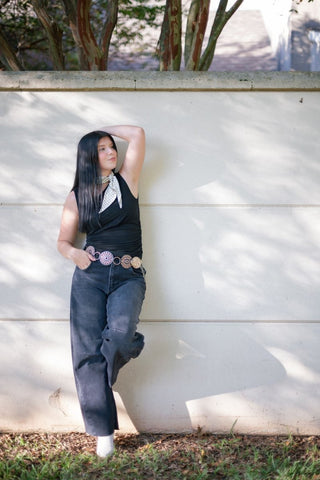Black Raw Hem Barrel Jeans | Select Trends Boutique