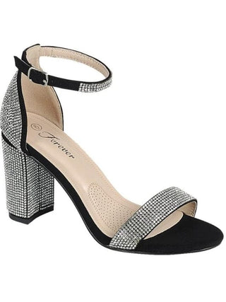 Black Rhinestone Heels | Select Trends Boutique