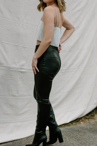 Black Skinny Leather Pants | Select Trends Boutique
