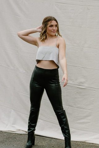 Black Skinny Leather Pants | Select Trends Boutique