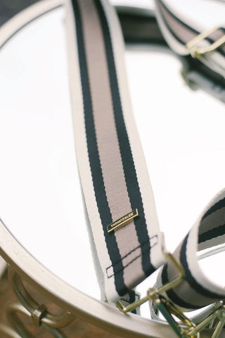 Black/Grey Striped Bag Strap - Select Trends Boutique