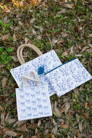 Blue Bow Petite Tote Bag - Select Trends Boutique
