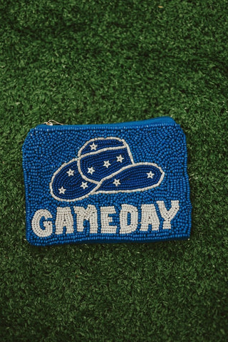 Blue Cowgirl Gameday Money Pouch | Select Trends Boutique