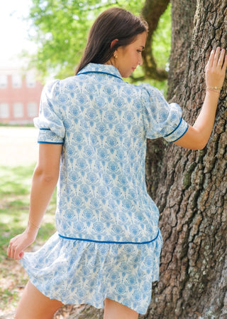Blush Pink Floral Puff Sleeve Blouse | Select Trends Boutique