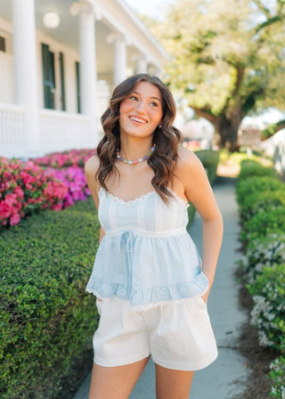 Blush Pink Floral Puff Sleeve Blouse | Select Trends Boutique