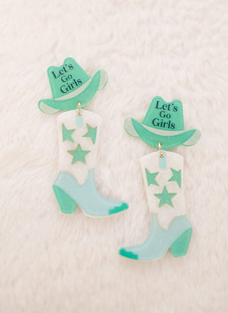 Blue Let's Go Girls Earrings - Select Trends Boutique
