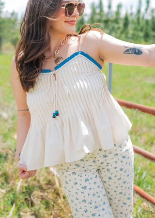 Blush Pink Floral Puff Sleeve Blouse | Select Trends Boutique