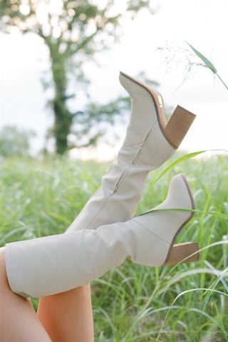 Bone Shiloh Knee High Boot - Select Trends Boutique