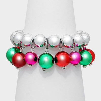 Christmas Ornament Charm Bracelet