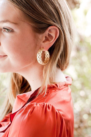 Braided Gold Hoop Earrings