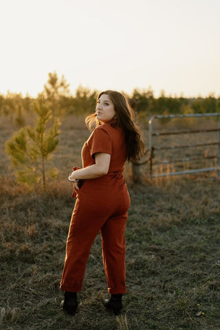 Brick Denim Utility Jumpsuit | Select Trends Boutique