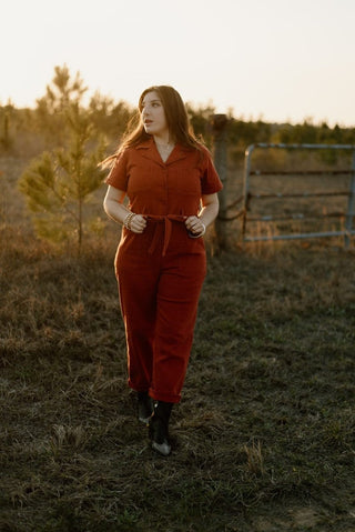 Brick Denim Utility Jumpsuit | Select Trends Boutique