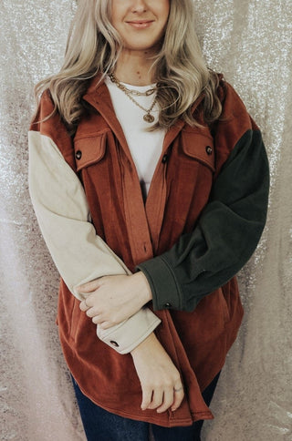 Brick Let's Get Jazzy Shacket | Select Trends Boutique