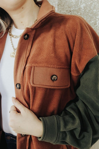 Brick Let's Get Jazzy Shacket | Select Trends Boutique
