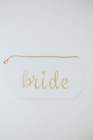 Bride White Makeup Bag | Select Trends Boutique