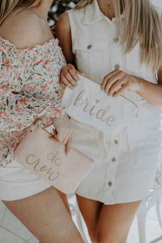 Bride White Makeup Bag | Select Trends Boutique
