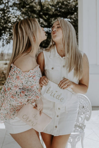 Bride White Makeup Bag | Select Trends Boutique