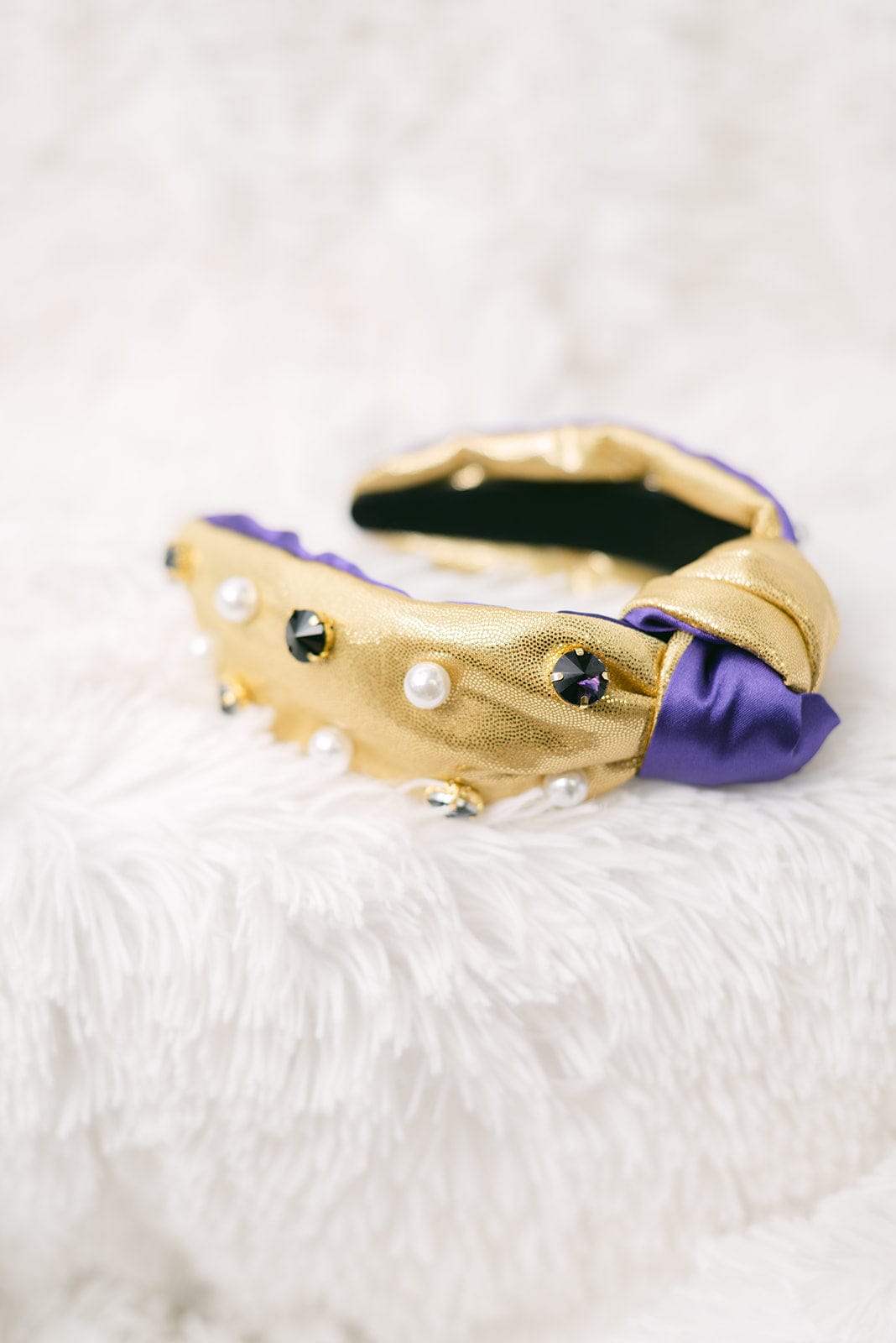 LSU Purple & Gold Metallic Headband