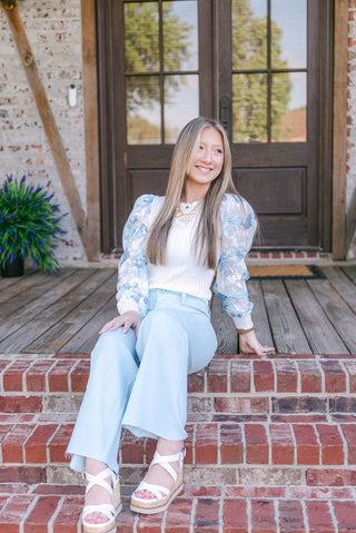 Baby Blue Wide Leg Jeans