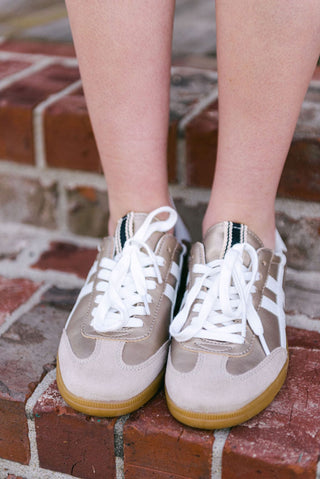Gold Dakkah Lace Up Sneaker