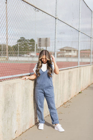 Blueberry Casual Loose Jumpsuit