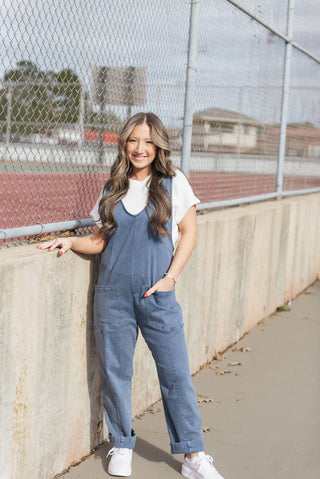 Blueberry Casual Loose Jumpsuit